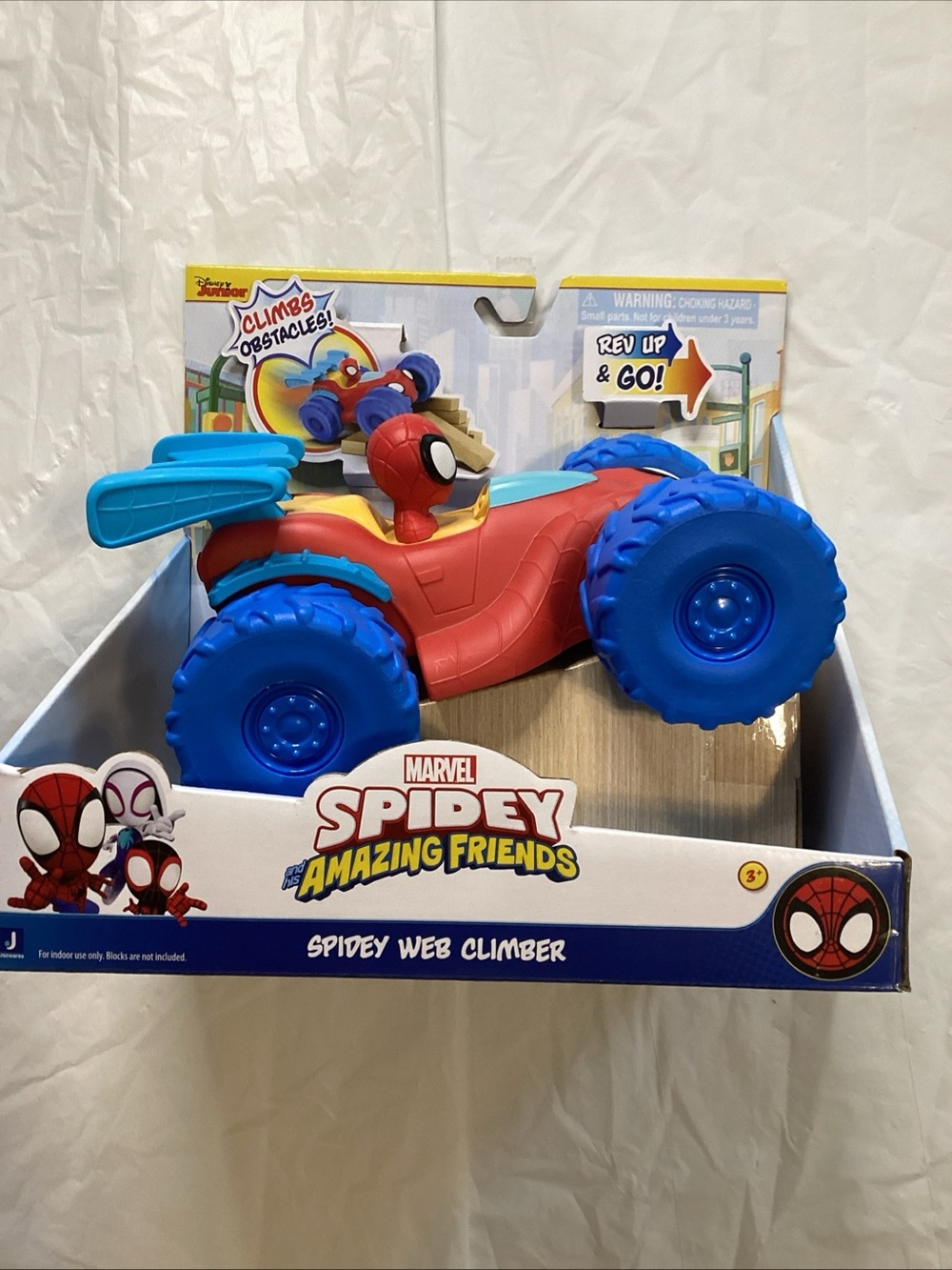 Marvel Spidey Amazing Friends Red and Blue Web Climber Truck